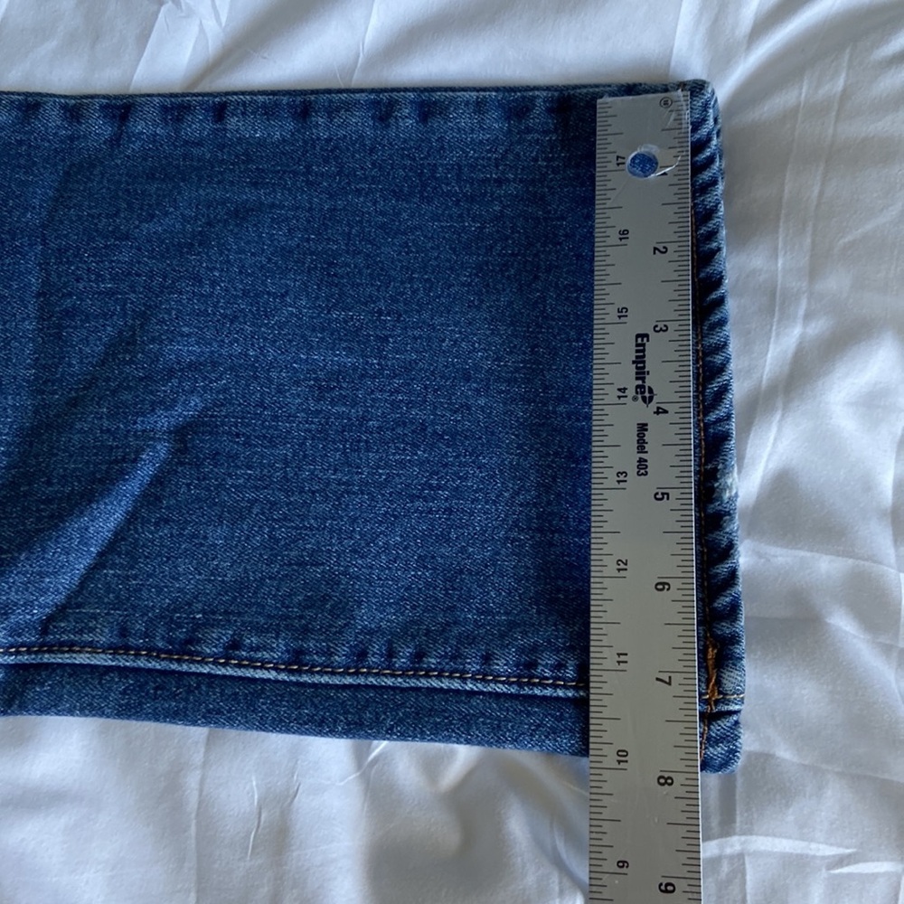 American Eagle Low Rise Slim Bootcut SZ 8 Long Stretch Dark Wash, 2010 Cool EUC - Picture 14 of 14